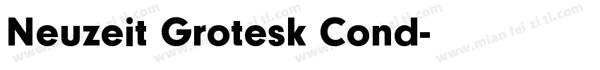 Neuzeit Grotesk Cond字体转换